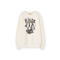 The Animals Observatory White Birds Bear Sweatshirt