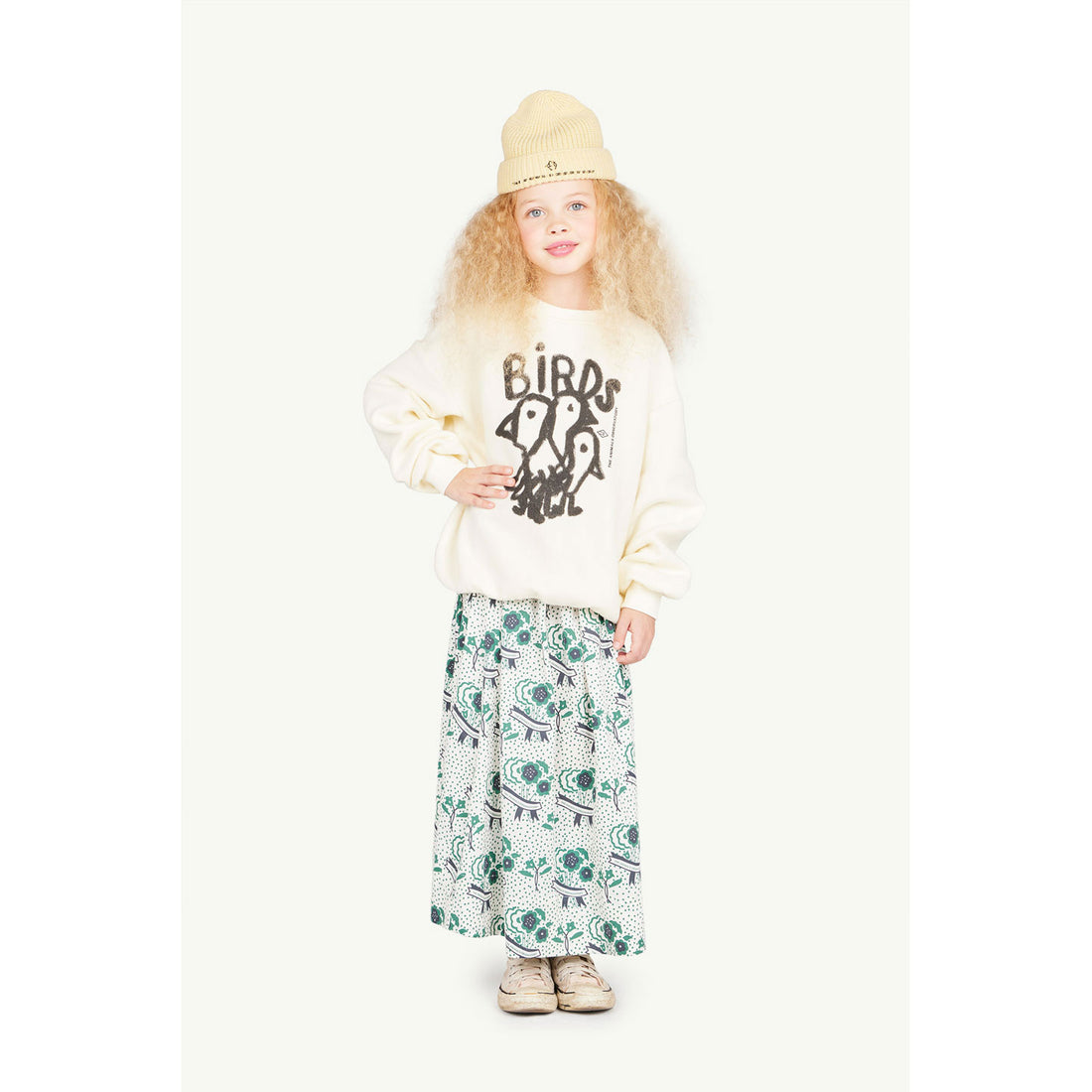 The Animals Observatory White Birds Bear Sweatshirt