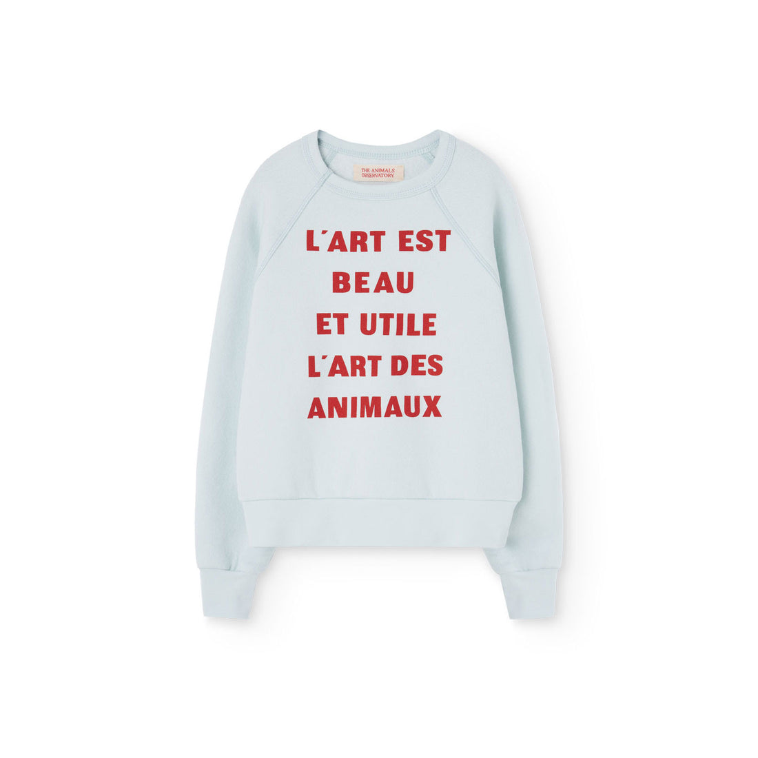 The Animals Observatory  Soft Blue Shark Sweatshirt