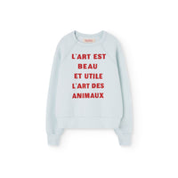 The Animals Observatory  Soft Blue Shark Sweatshirt