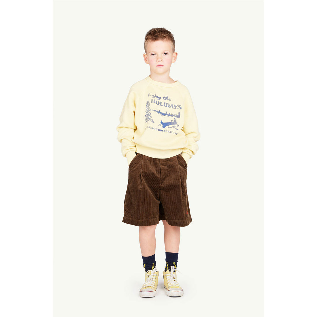 The Animals Observatory  Soft Yellow Shark Sweatshirt