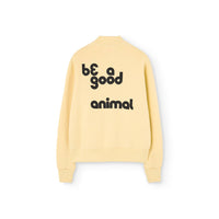 The Animals Observatory  Soft Yellow Zebra Sweatshirt