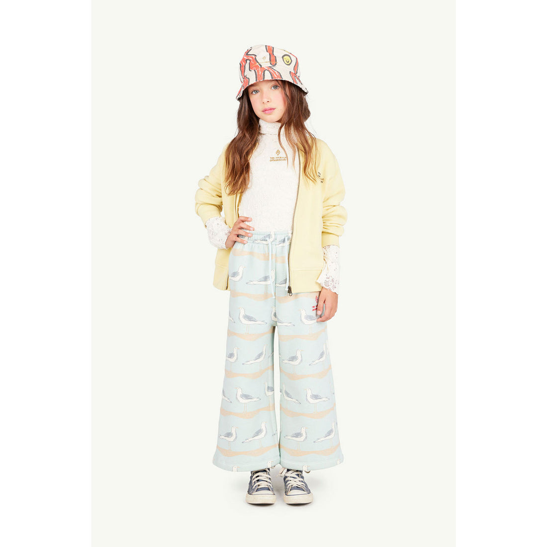 The Animals Observatory  Soft Yellow Zebra Sweatshirt