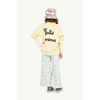 The Animals Observatory  Soft Yellow Zebra Sweatshirt