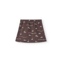 The Animals Observatory  Deep Brown Wombat Skirt