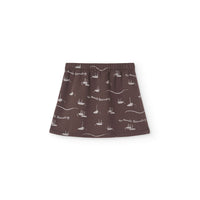The Animals Observatory  Deep Brown Wombat Skirt