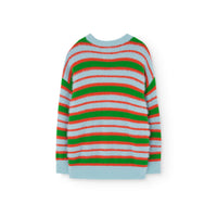 The Animals Observatory  Soft Blue Striped Bull Sweater