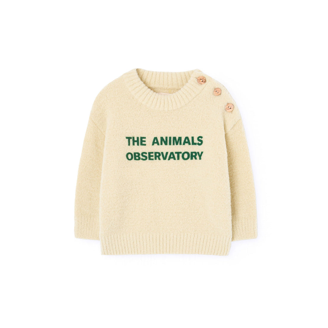 The Animals Observatory  Soft Yellow Baby Bull Sweater