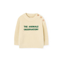 The Animals Observatory  Soft Yellow Baby Bull Sweater