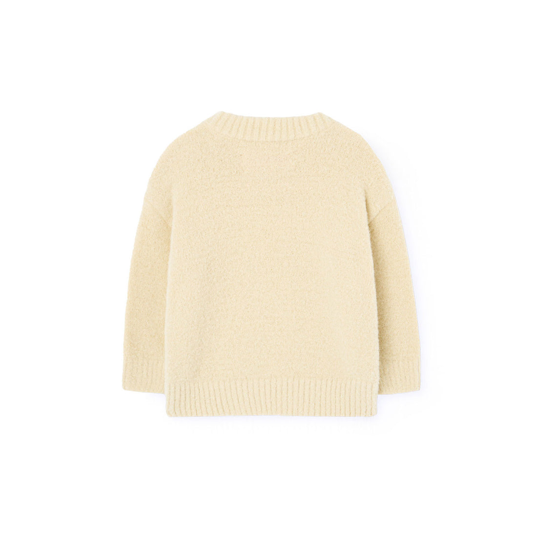 The Animals Observatory  Soft Yellow Baby Bull Sweater