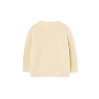 The Animals Observatory  Soft Yellow Baby Bull Sweater