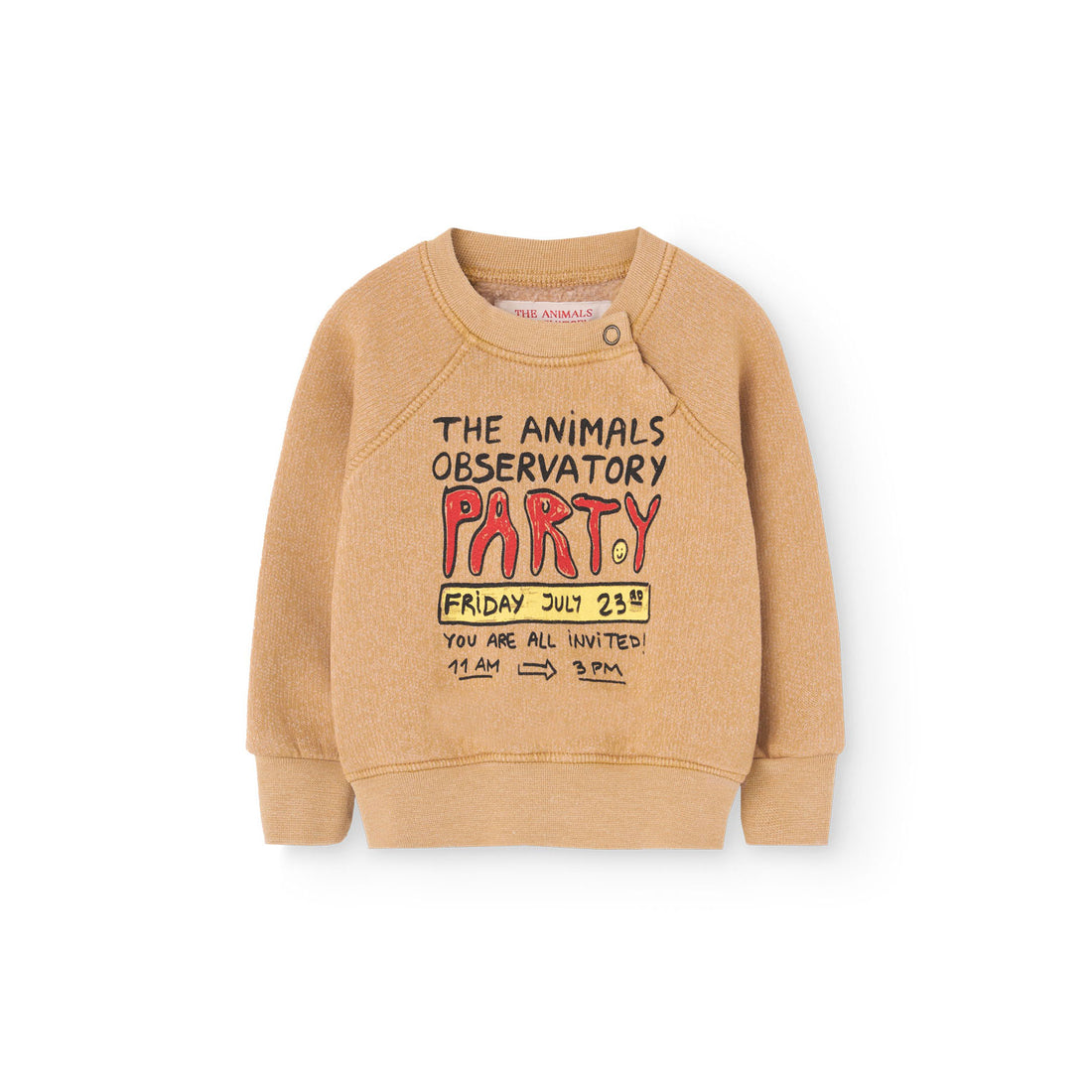 The Animals Observatory  Brown Baby Shark Sweatshirt