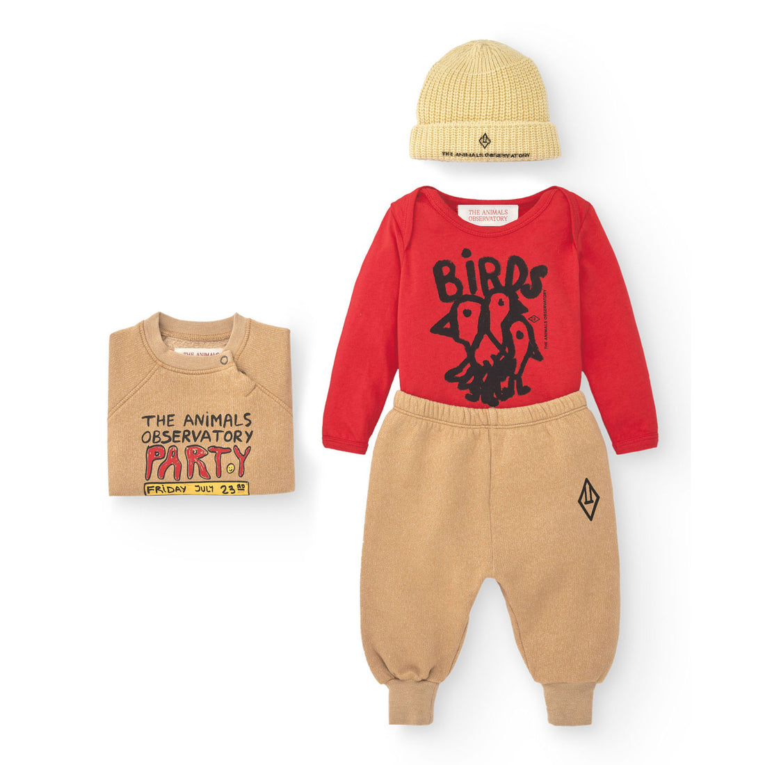 The Animals Observatory  Brown Baby Shark Sweatshirt
