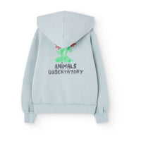 The Animals Observatory Light Blue Beaver  Hoodie