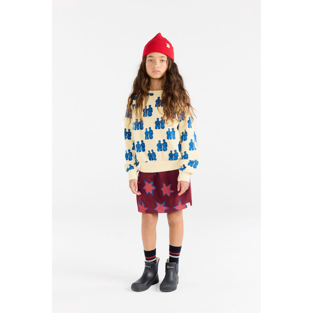 The Animals Observatory Purple Kitten  Mini Skirt