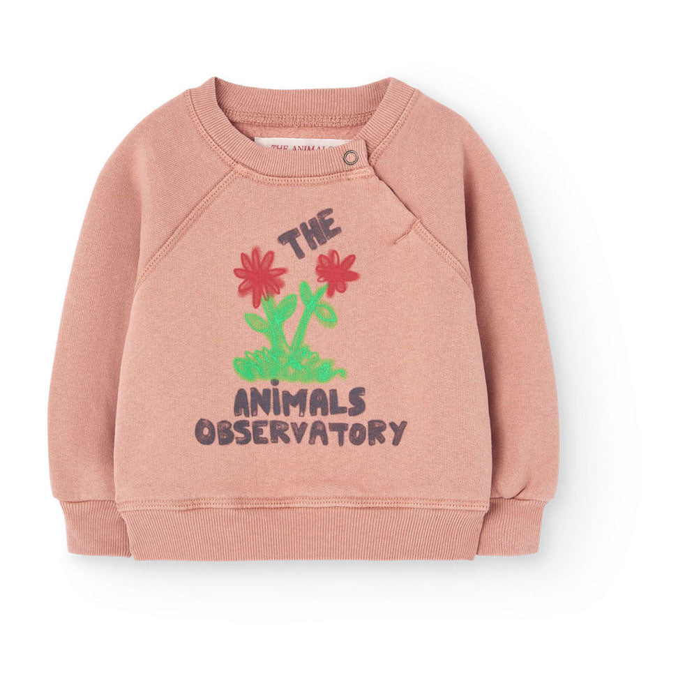 The Animals Observatory Pink Jackal Baby Sweatshirt