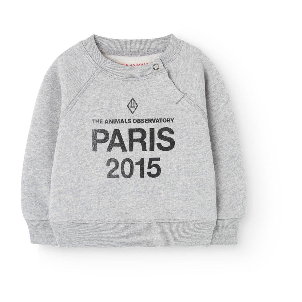 The Animals Observatory Grey Jackal Baby Sweatshirt