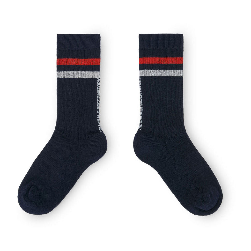 The Animals Observatory Navy Skunk  Socks