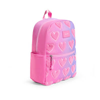 State Bags Pink Ombre Fuzzy Hearts Kane Mini Backpack