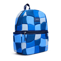 State Bags Blue Puffer Check Kane Backpack