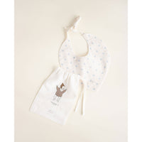 Ferne Blue Calico Drool Bib