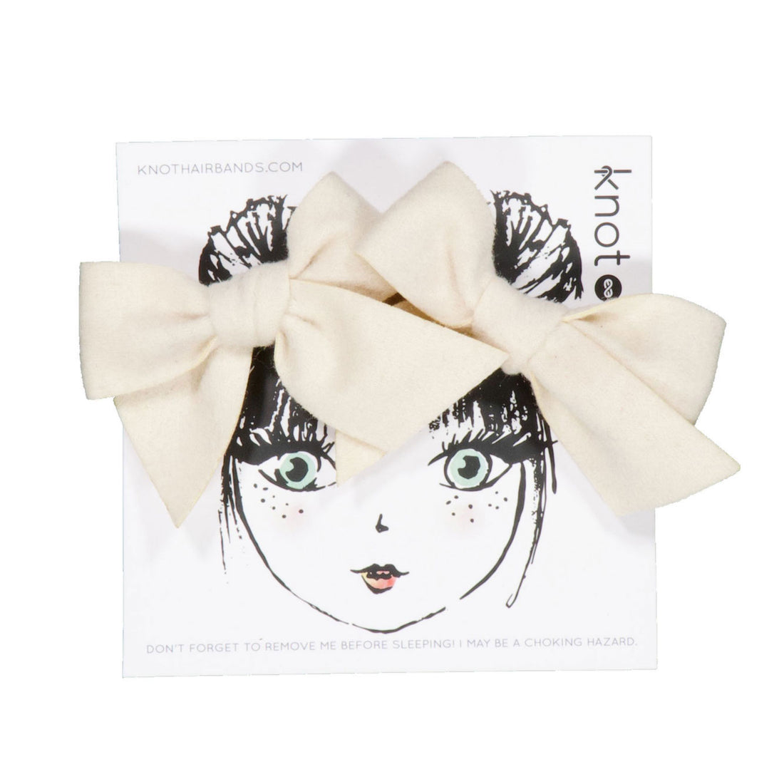 Knot Hairbands Dove Feather Felt Mini Bow Set