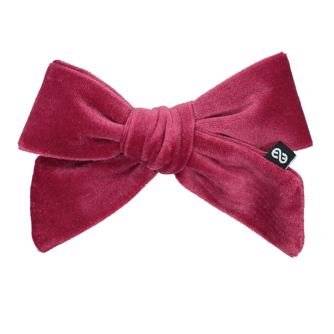 Knot Hairbands  Berry Felted Velvet Bow Clip