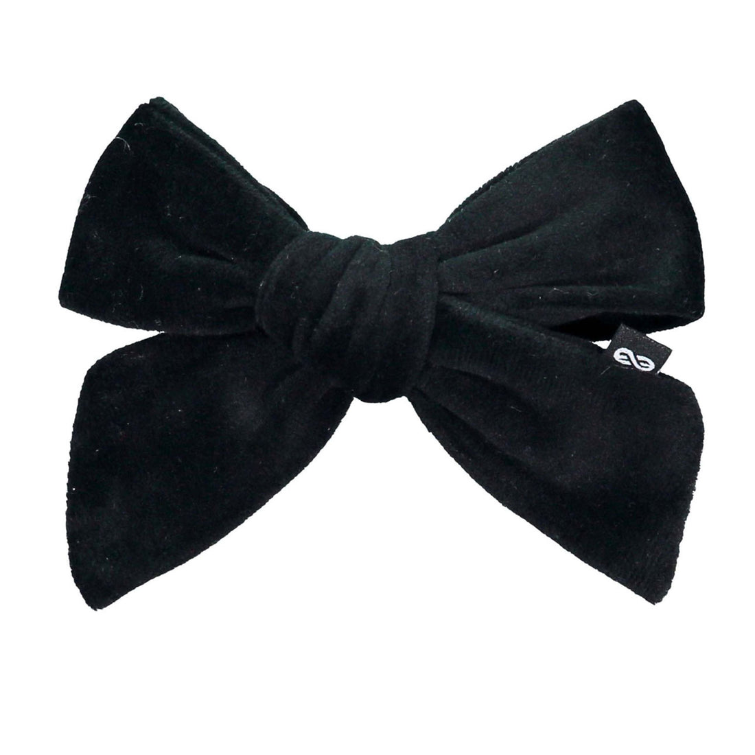 Knot Hairbands  Black Felted Velvet Bow Clip