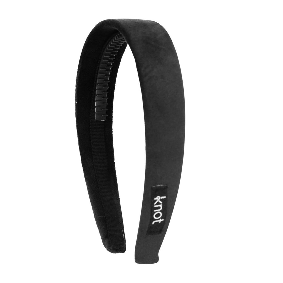 Knot Hairbands  Black Felted Velvet Headband