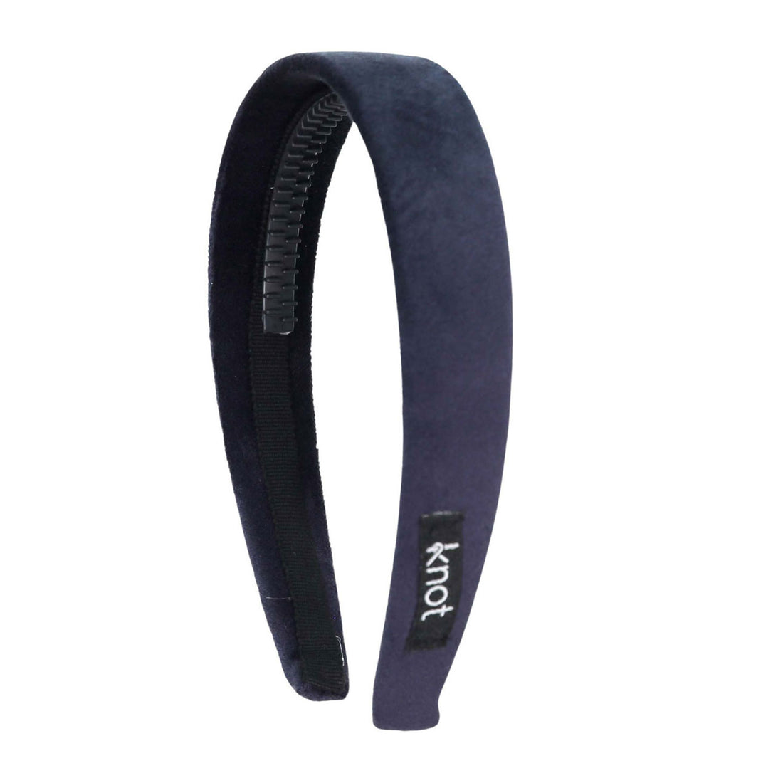 Knot Hairbands  Navy Felted Velvet Headband