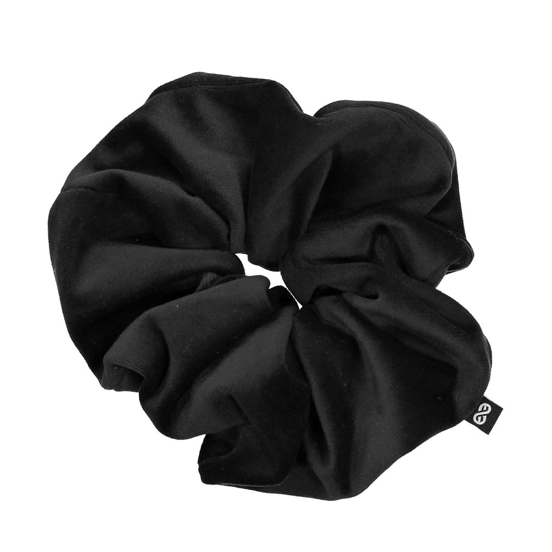 Knot Hairbands  Black Felted Velvet Scrunchie
