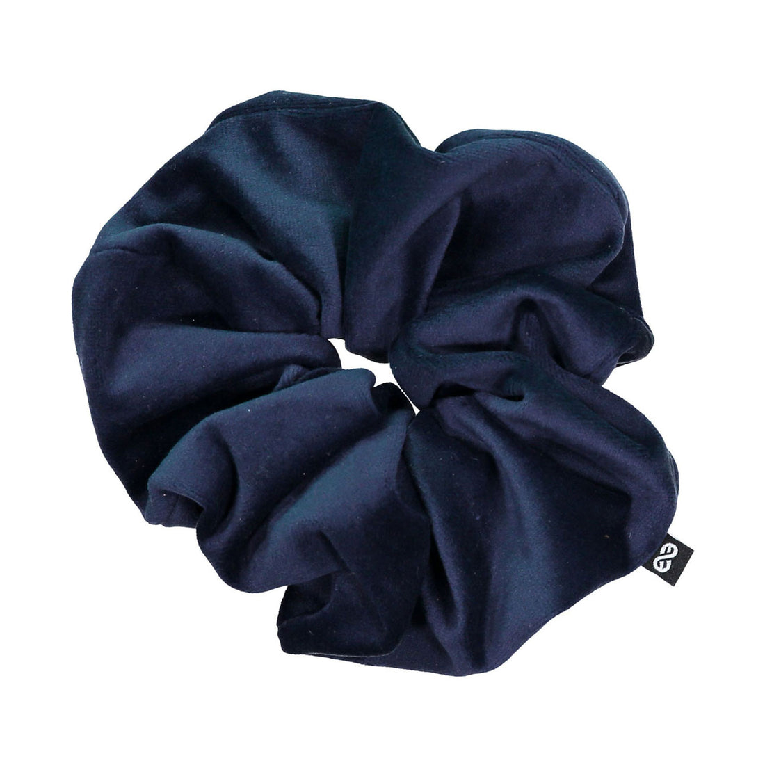 Knot Hairbands  Navy Felted Velvet Scrunchie