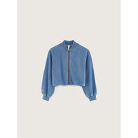 Bellerose Blue Jeans Finess Zip Sweatshirt