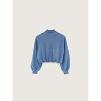 Bellerose Blue Jeans Finess Zip Sweatshirt