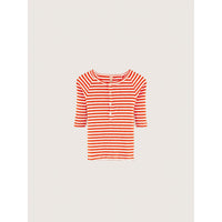 Bellerose Red Stripe Flipper T-Shirt