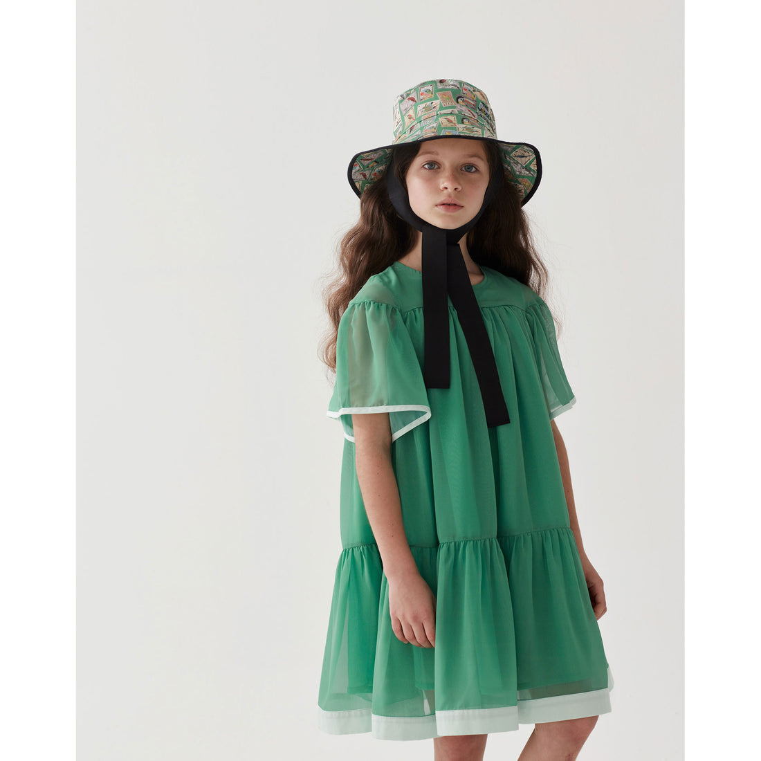 The Middle Daughter  Cricket Green Float Your Boat Dress