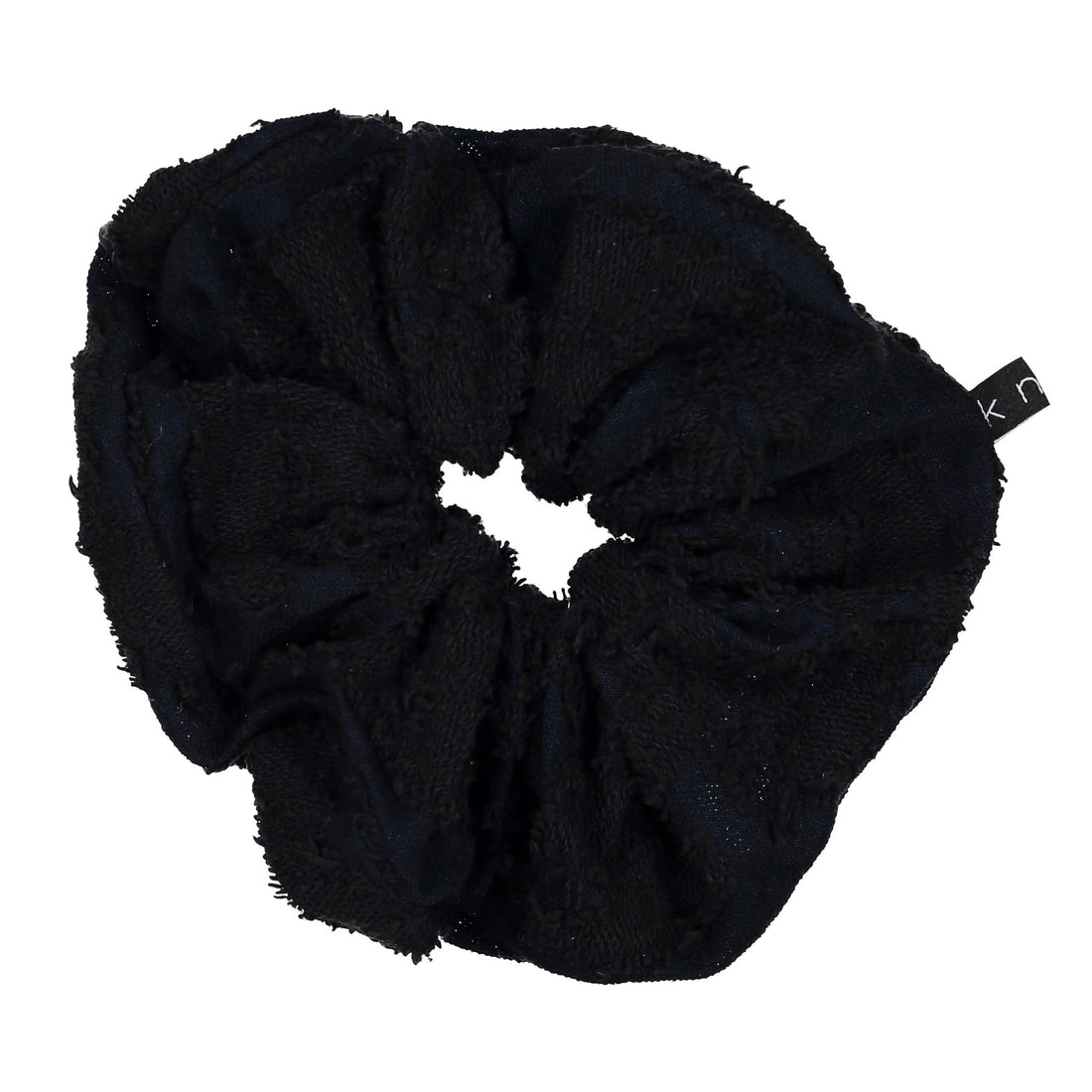 Knot Hairbands Black Floral Knit Scrunchie