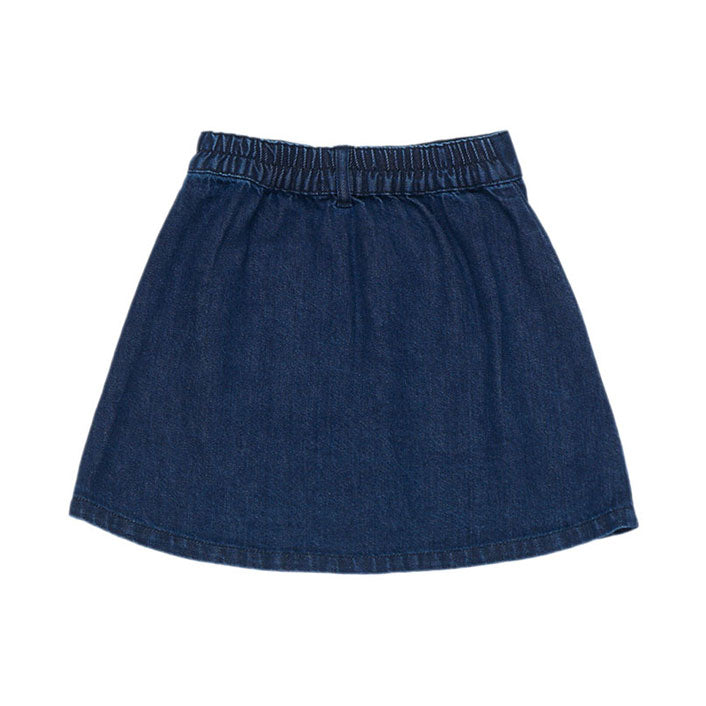 The New Society Dark Blue Denim Florencia Skirt