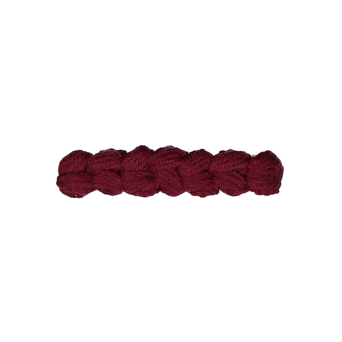 Knot Hairbands Burgundy Floret Knit Bow Barrette