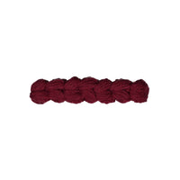 Knot Hairbands Burgundy Floret Knit Bow Barrette