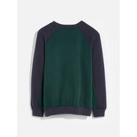 Bellerose Navy Fortino Colorblock Sweatshirt