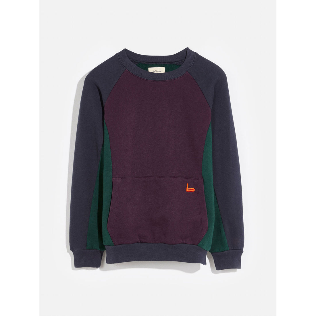 Bellerose Navy Fortino Colorblock Sweatshirt