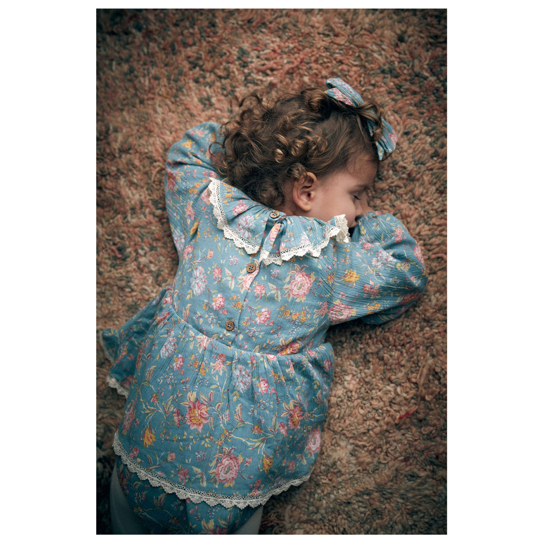 Louise Misha Blue Rosa Damascena India Romper