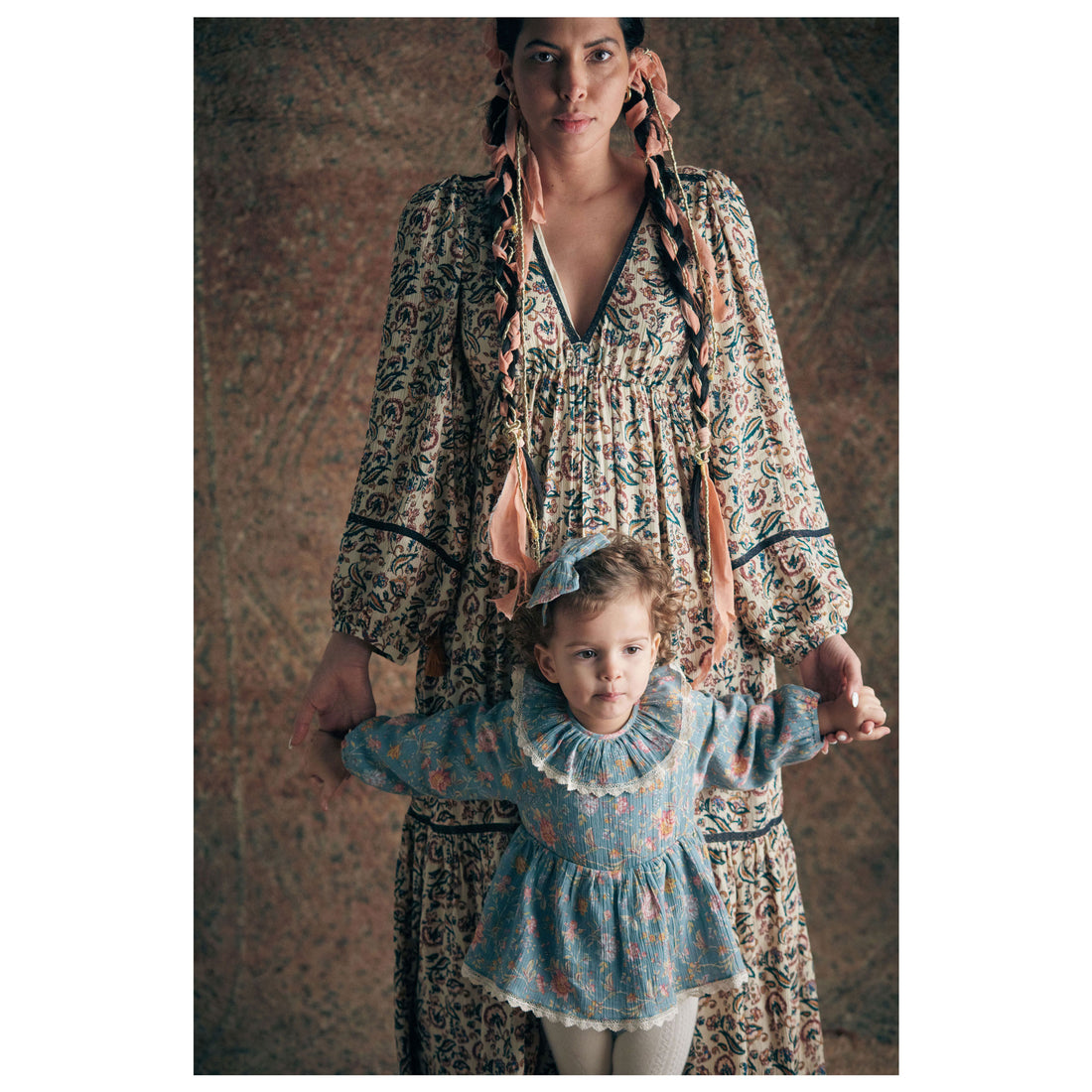 Louise Misha Blue Rosa Damascena India Romper