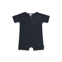 Bene Bene Navy Linen Half Bodysuit