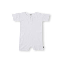 Bene Bene Off White Linen Half Bodysuit