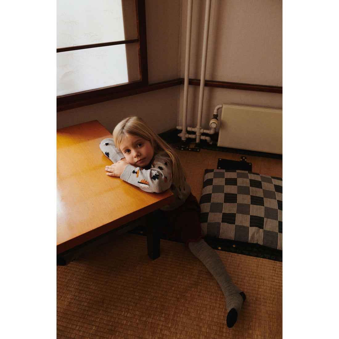 FUB Oat Melange Baby Jaquard Sweater