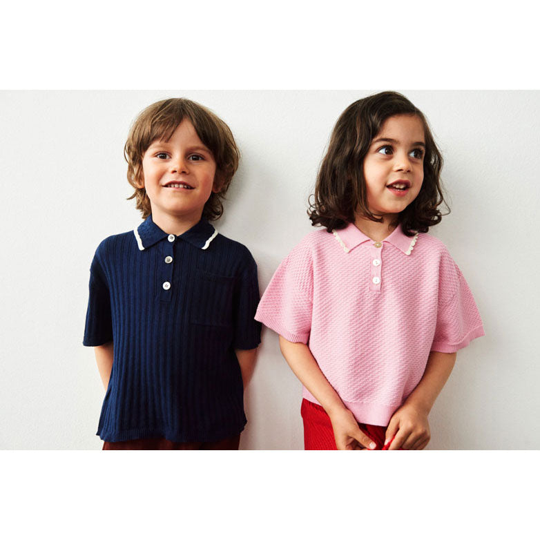 FUB Dark Navy Rib Polo