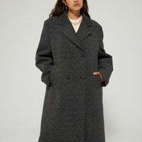 Les Coyotes De Paris Winter Check Classic Coat