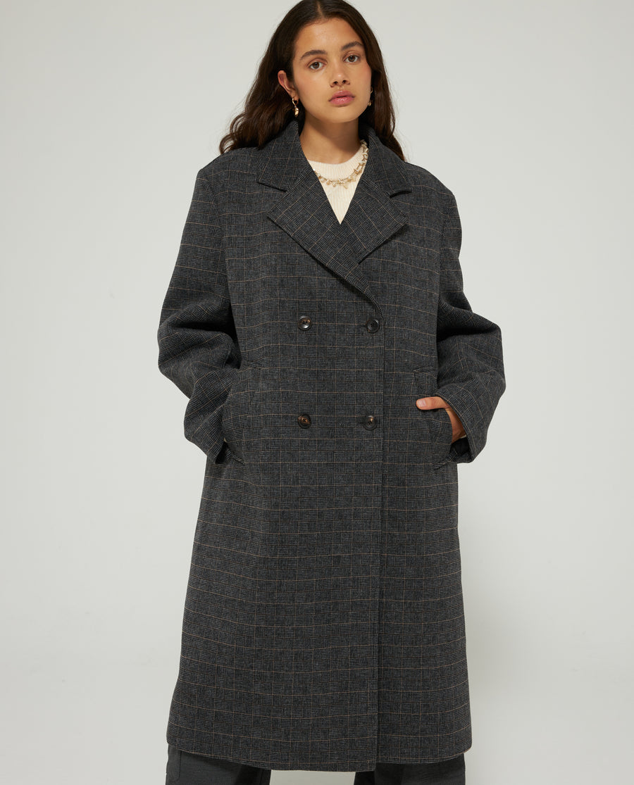 【史上最も激安】 Les Coyotes De Paris Winter Check Classic Coat – Ladida ジャケット・アウター